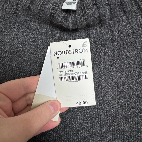 BP Charcoal Knit Sweater Dress - Picture 3 of 4